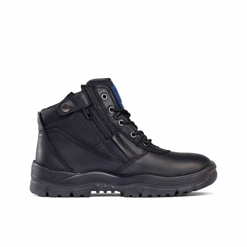 Mongrel Zipsider Safety Boot - Black Kip - Size 14