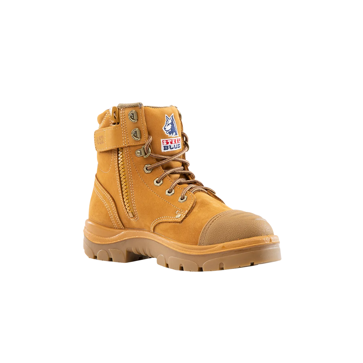 Steel Blue Argyle Zip Scuff Cap Safety Boot