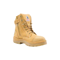 Steel Blue Southern Cross Zip Scuff Cap Safety Boot - Wheat - Size 4