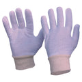 Interlock Poly/Cotton Liner Knit Wrist Gloves Ladies Size - White - Ladies