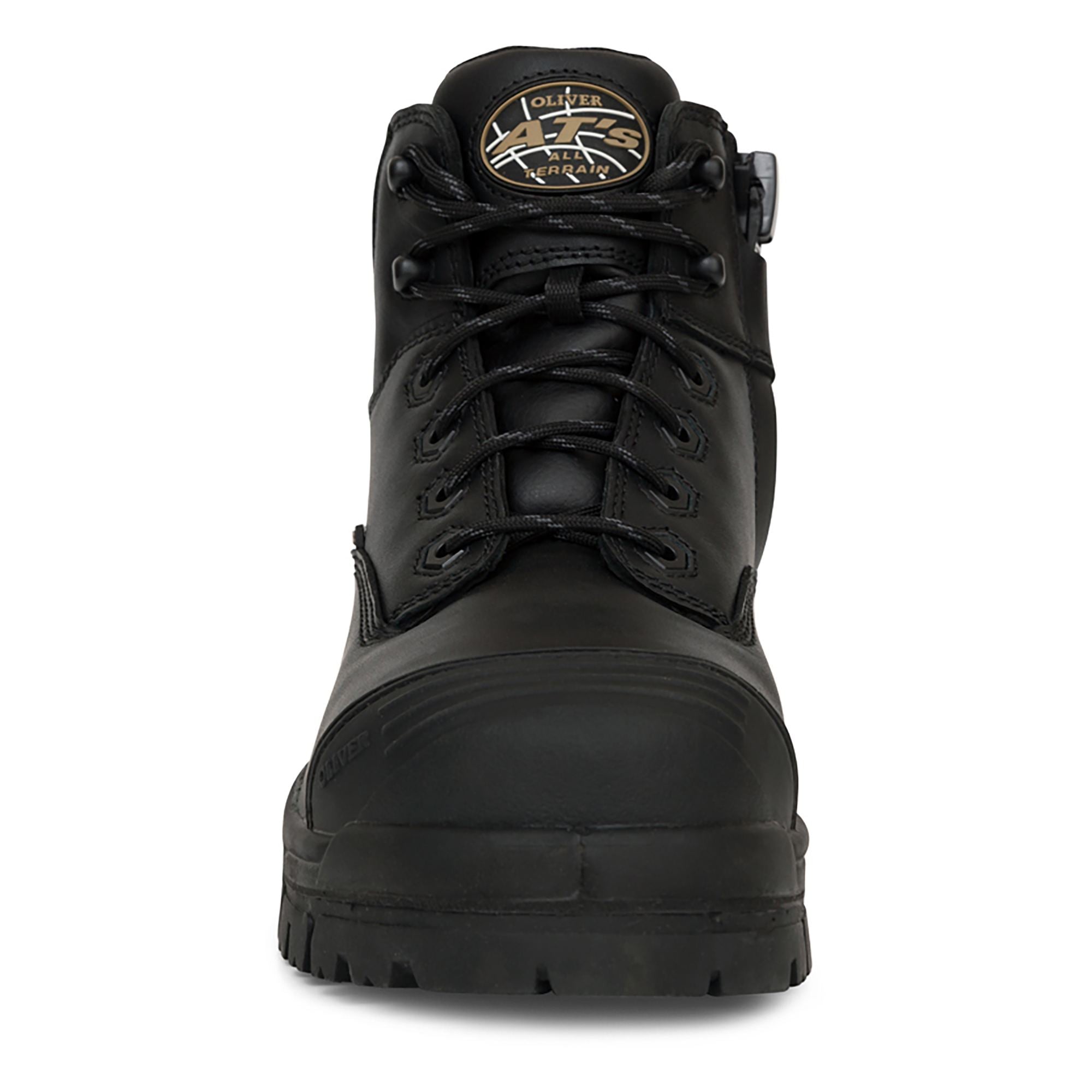 130mm Black Zip Sided Hiker Boot Black
