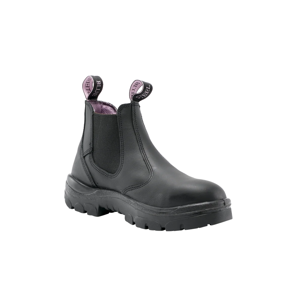 Steel Blue Hobart Ladies Safety Boot - Black - Size 4