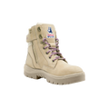 Steel Blue Southern Cross Zip Ladies Safety Boot - Sand - Size 4