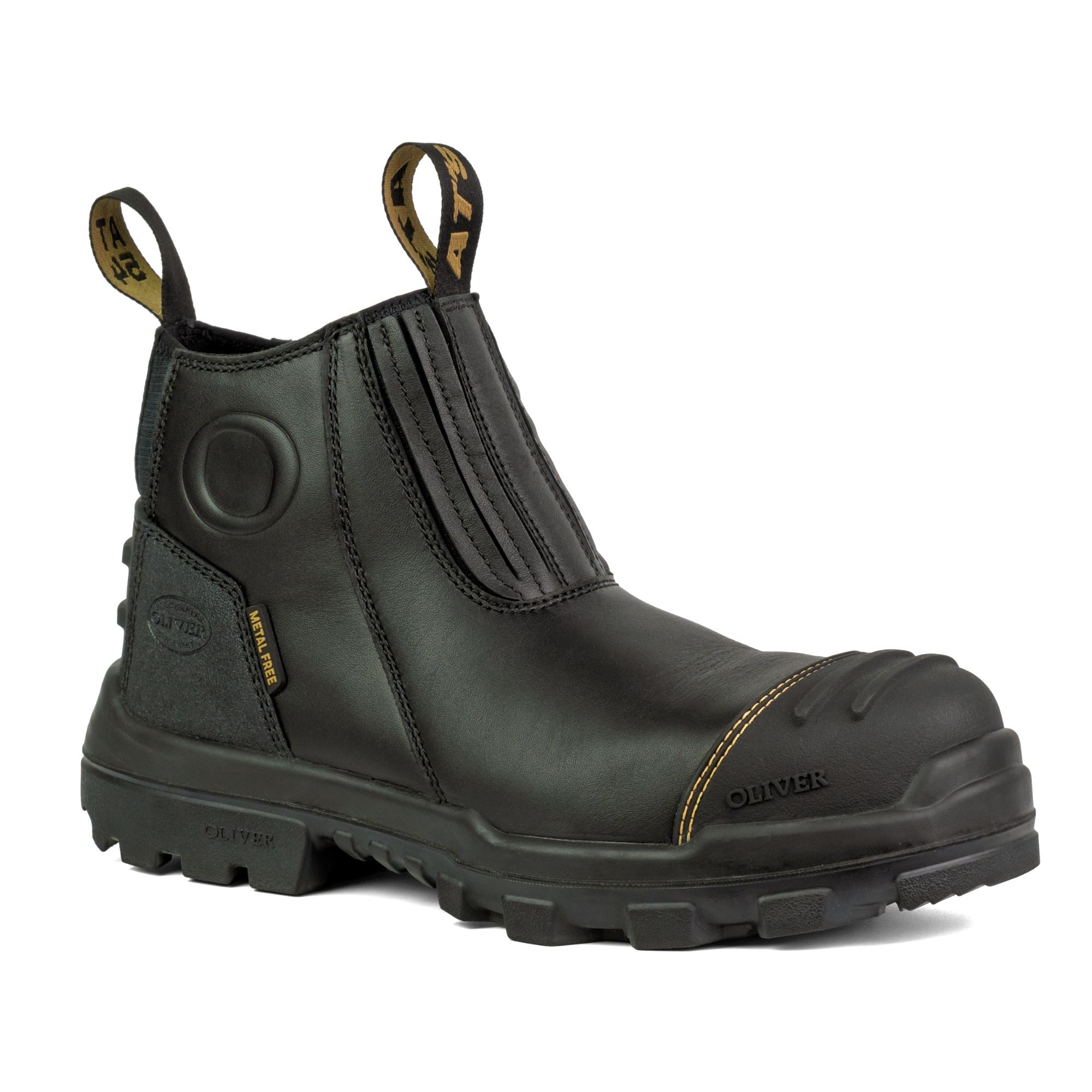 Black Elastic Sided Boot Black