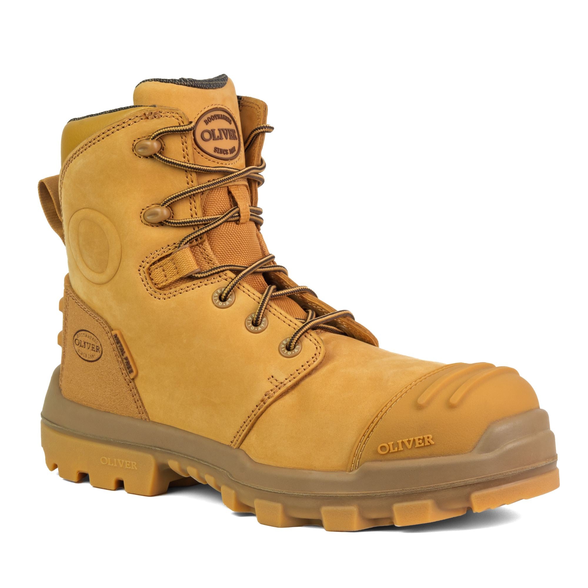 150mm Wheat Zip Sided Boot with Low-Cut Collar Wheat