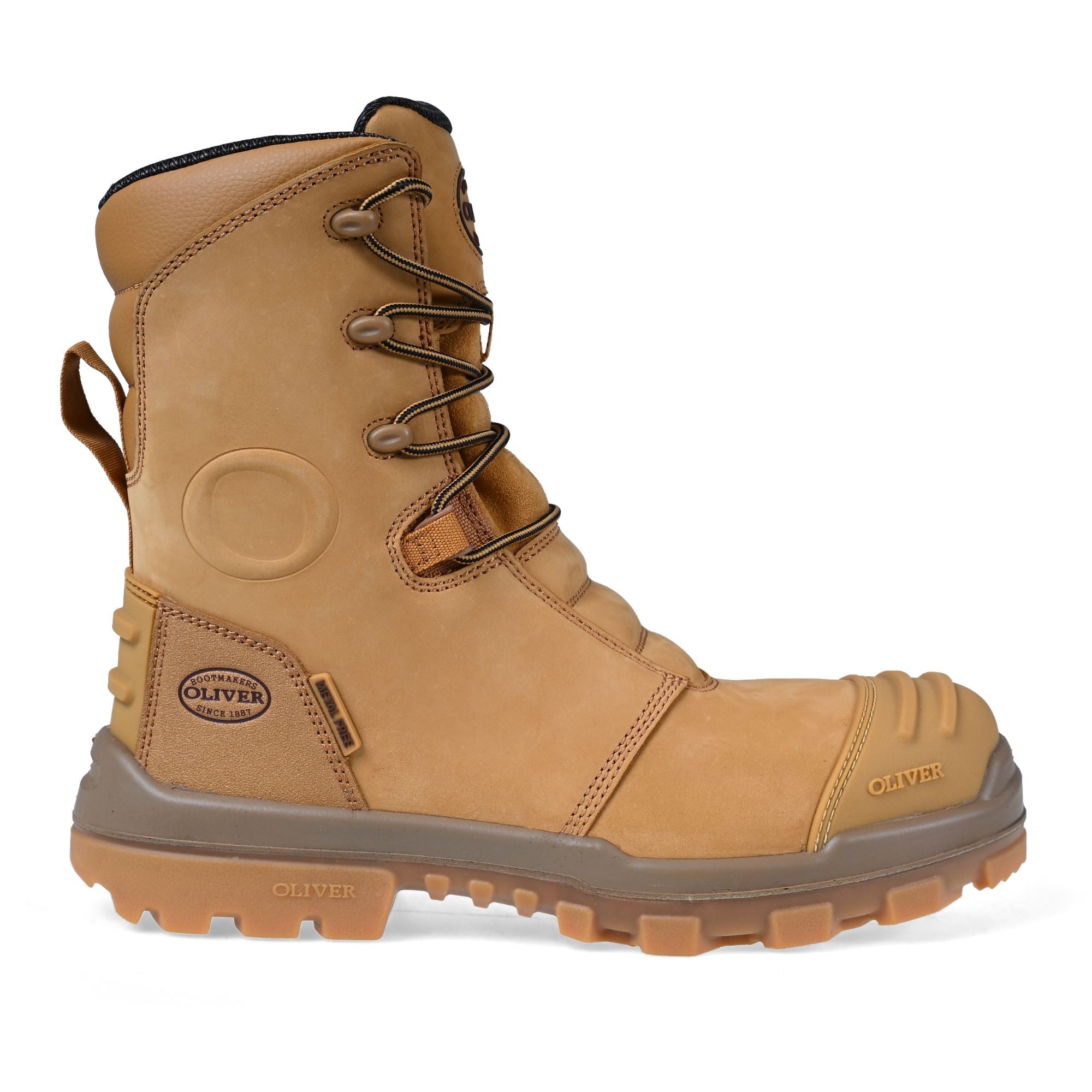 200mm Hi-Leg Wheat Zip Sided Boot Wheat