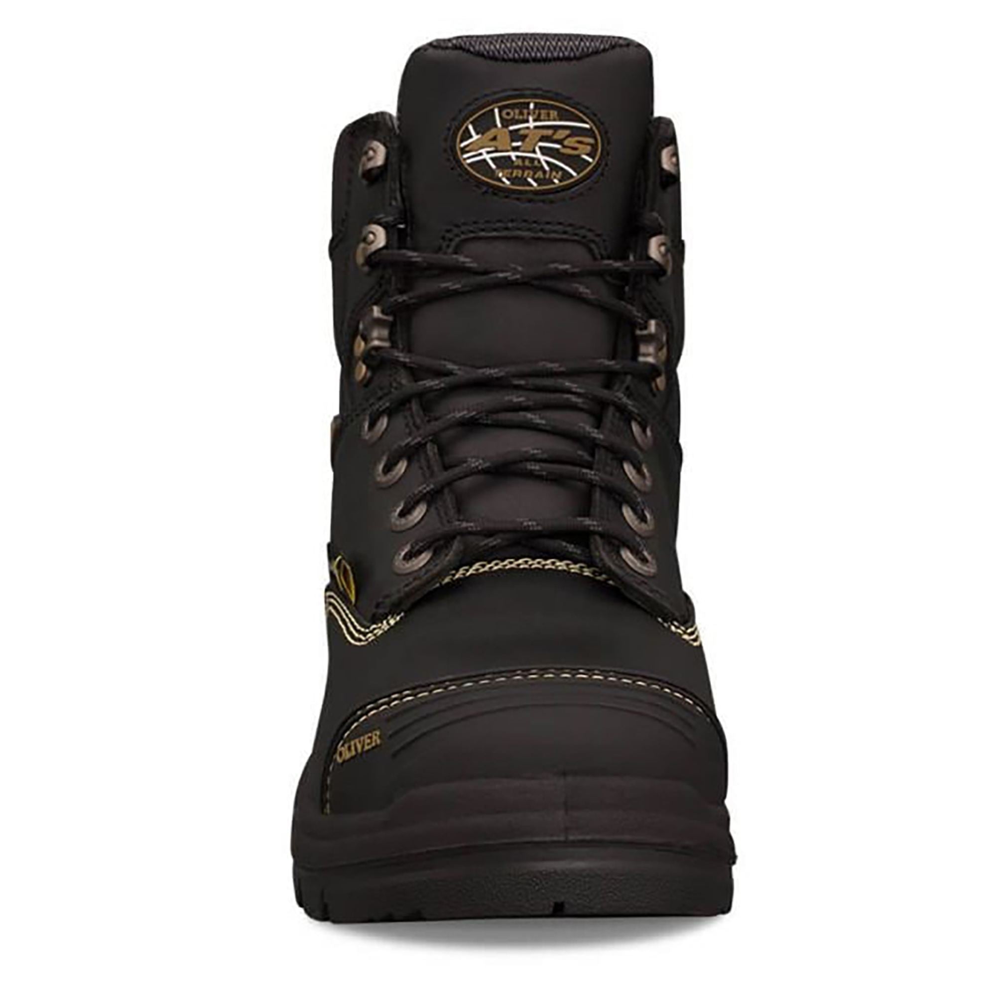 150mm Black Lace Up Met Boot Black