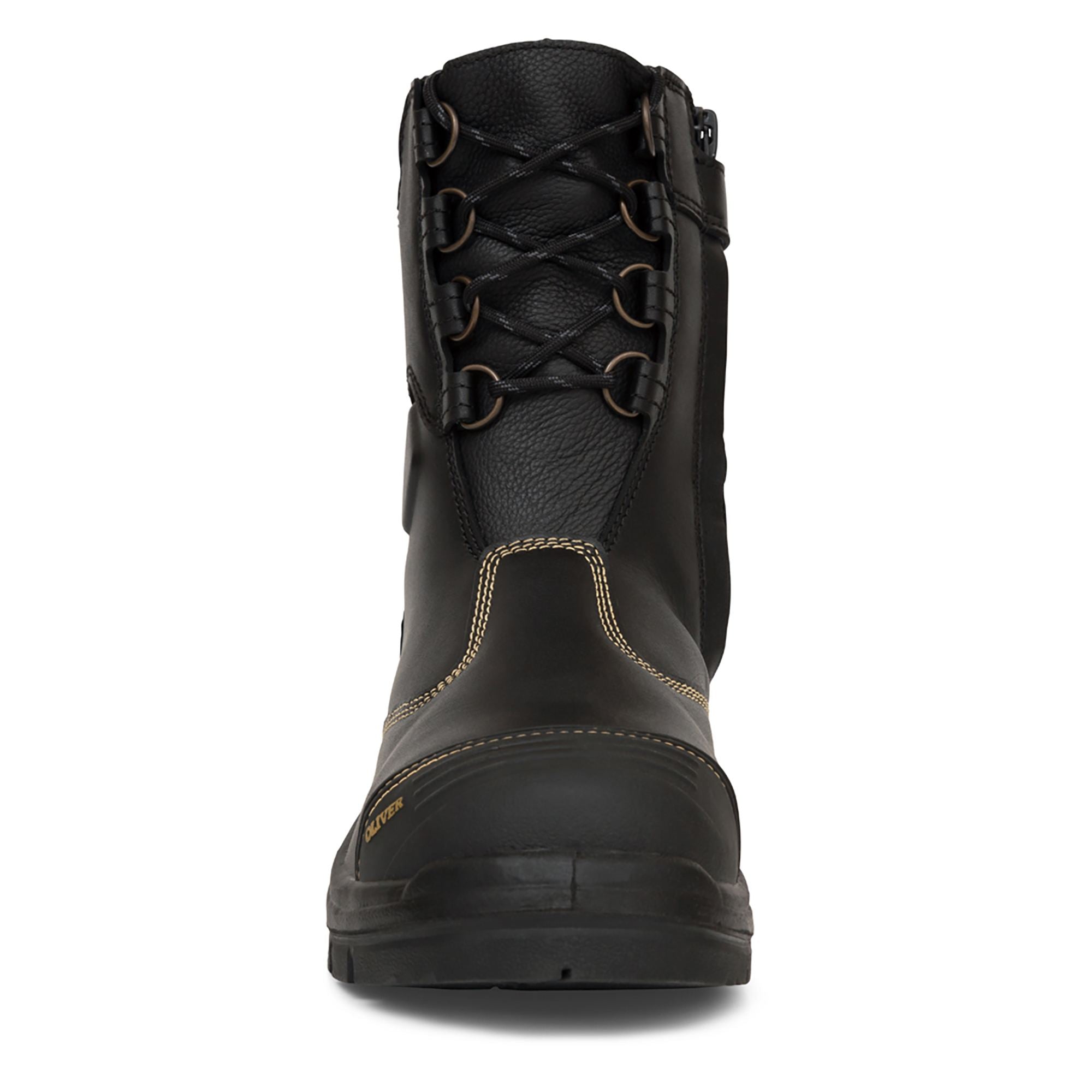 200mm Hi Leg Black Zip Sided Boot Black