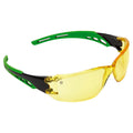 Pro Choice Cirrus Green Arm Safety Glasses - Amber