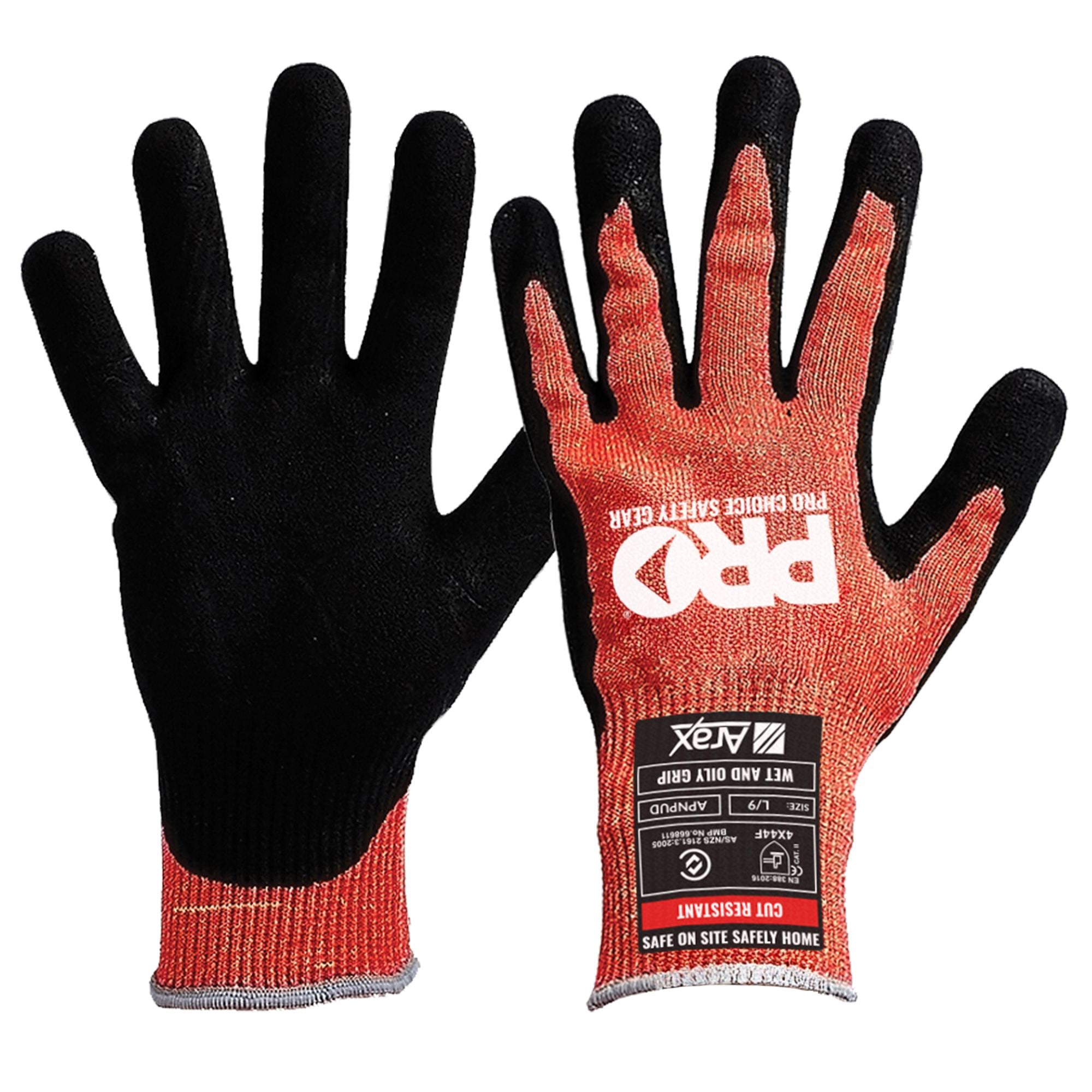 Arax Platinum PU/Nitrile Foam Dip On Red 13G Liner - Red - 7