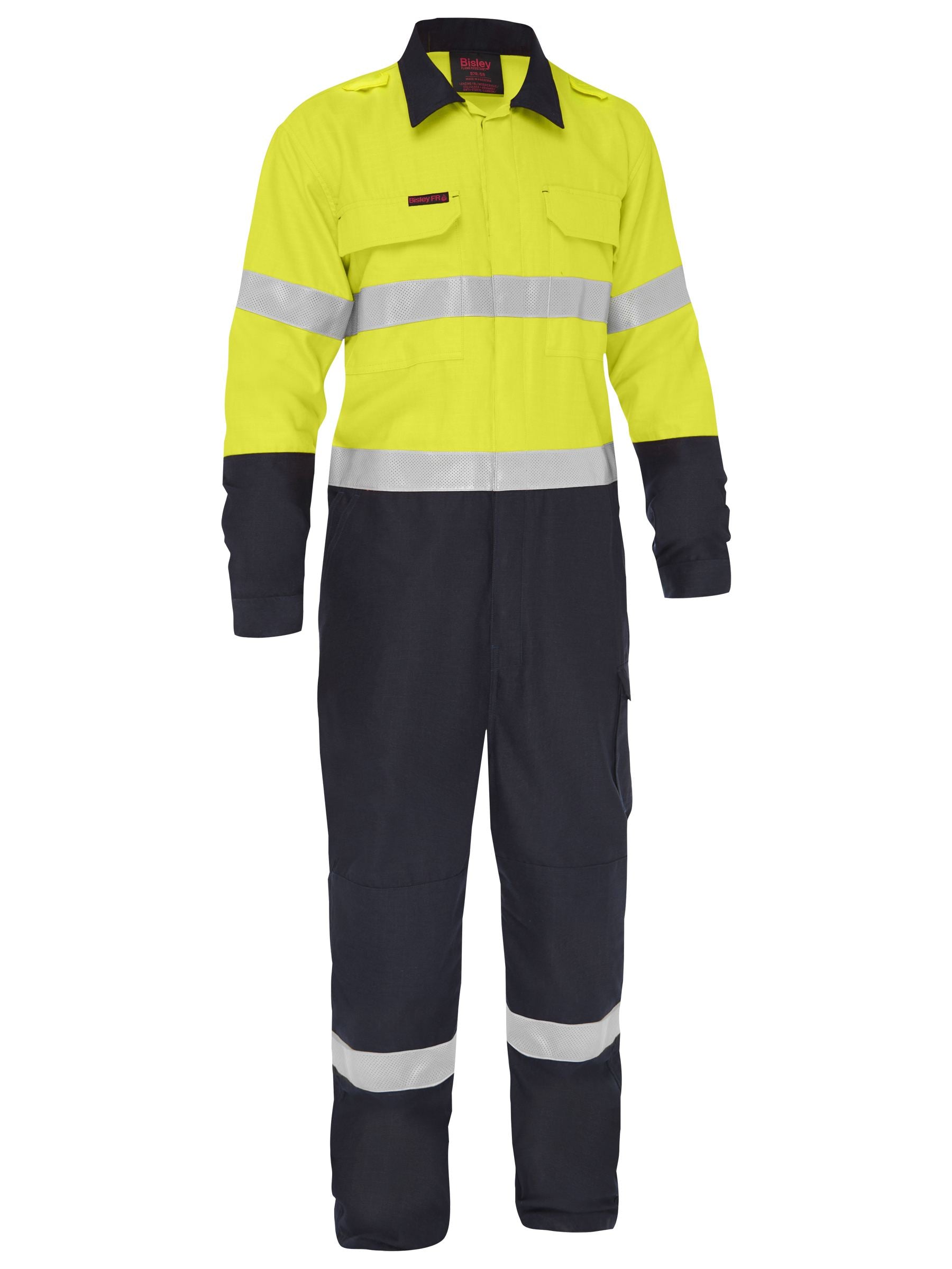 Apex 185/240 Taped Hi Vis FR Ripstop Vented Coverall