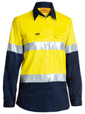 Women's Taped Hi Vis Cool Lightweight Drill Shirt