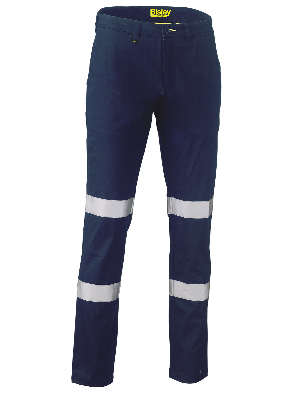 Taped Biomotion Stretch Cotton Drill Work Pants - Navy