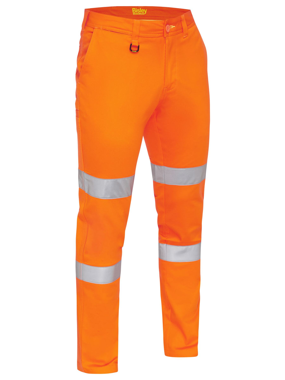 Taped Biomotion Stretch Cotton Drill Work Pants - Orange