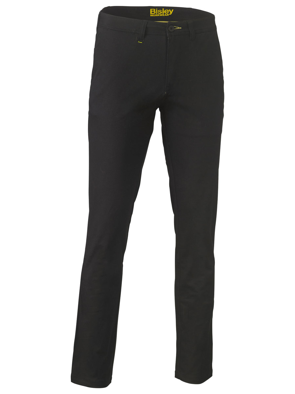 Stretch Cotton Drill Work Pants - Black