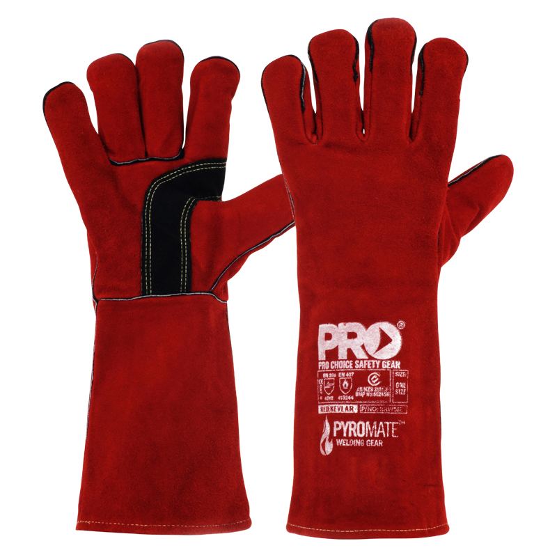 Pyromate Red Kevlar Glove Large - Red - Large