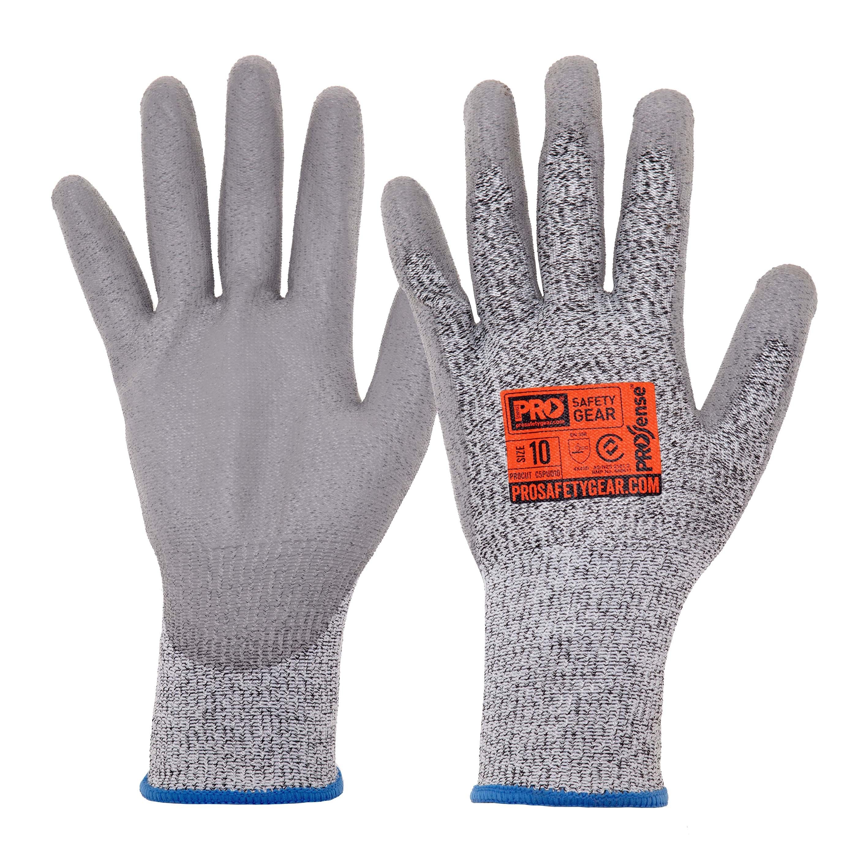 Prosense C5 Cut 5 With PU Palm - Grey - 7