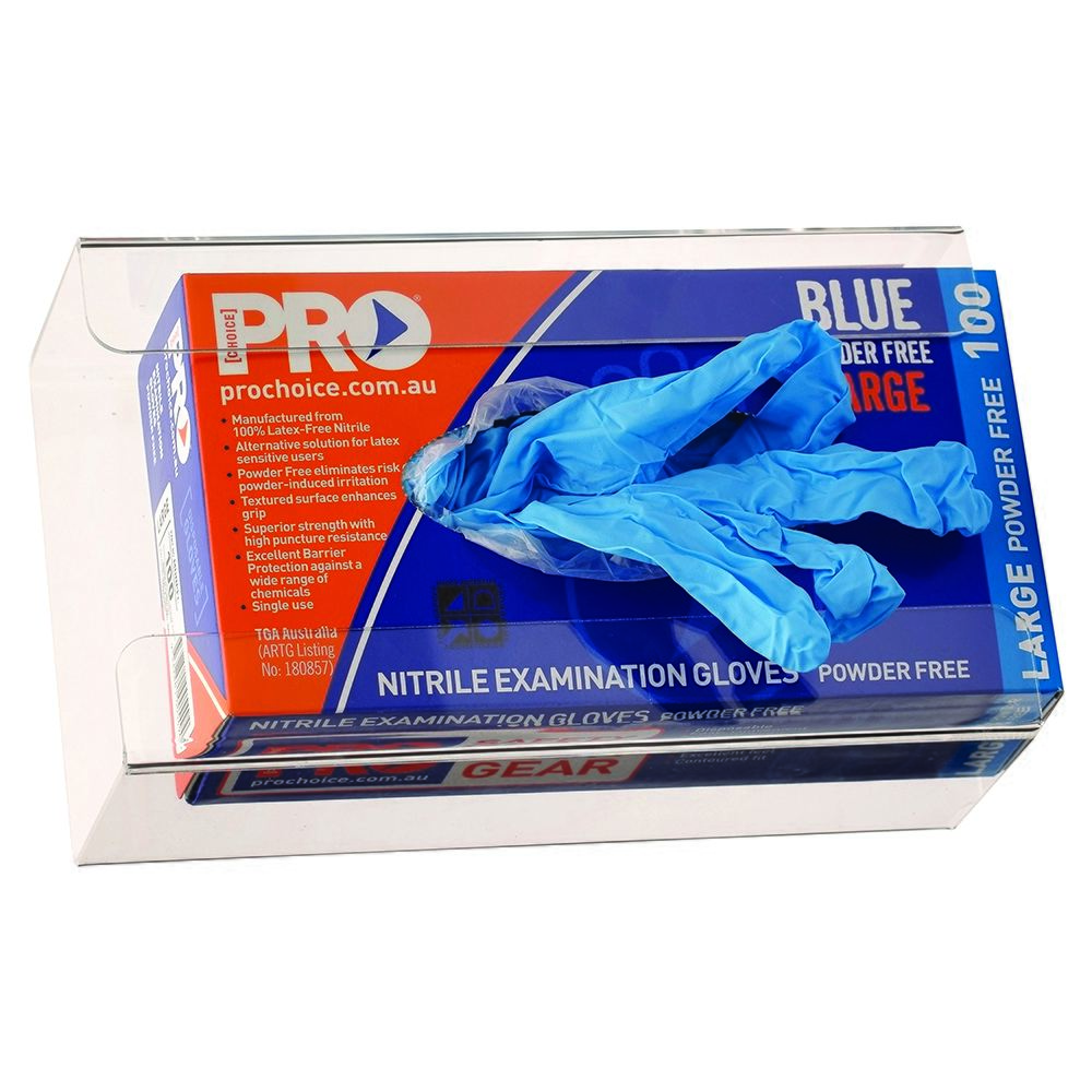 Disposable Glove Wall Bracket Plastic - Clear