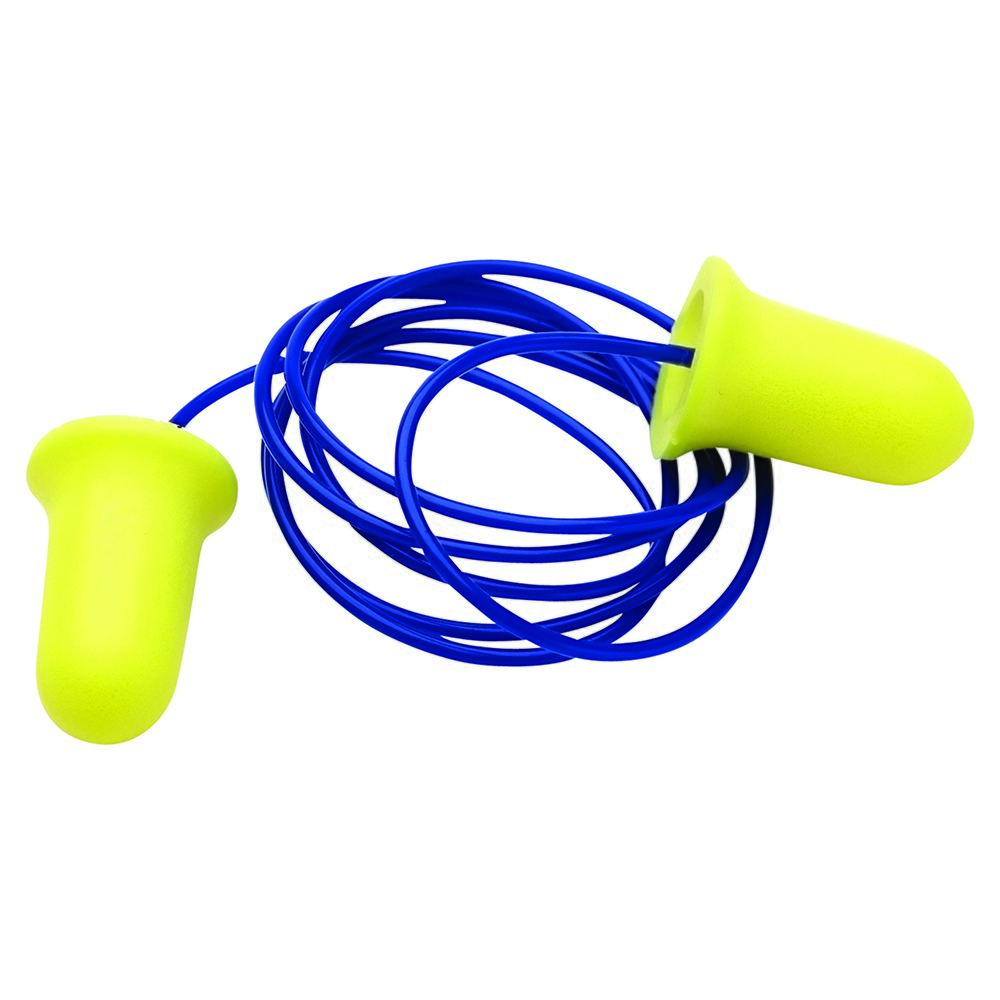 Probell Disposable Corded Earplugs (100 Pairs) - Yellow