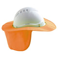 V6 & V9 Hard Hat Brim - Plastic/ Polyester - Fluro Orange