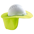 V6 & V9 Hard Hat Brim - Plastic/ Polyester - Fluro Yellow
