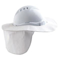 V6 & V9 Hard Hat Brim - Plastic/ Polyester - White