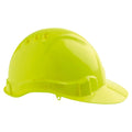 V6 Hard Hat Vented Pushlock Harness - Fluro Yellow
