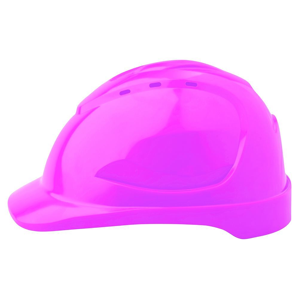 V9 Hard Hat Vented Pushlock Harness - Fluro Pink