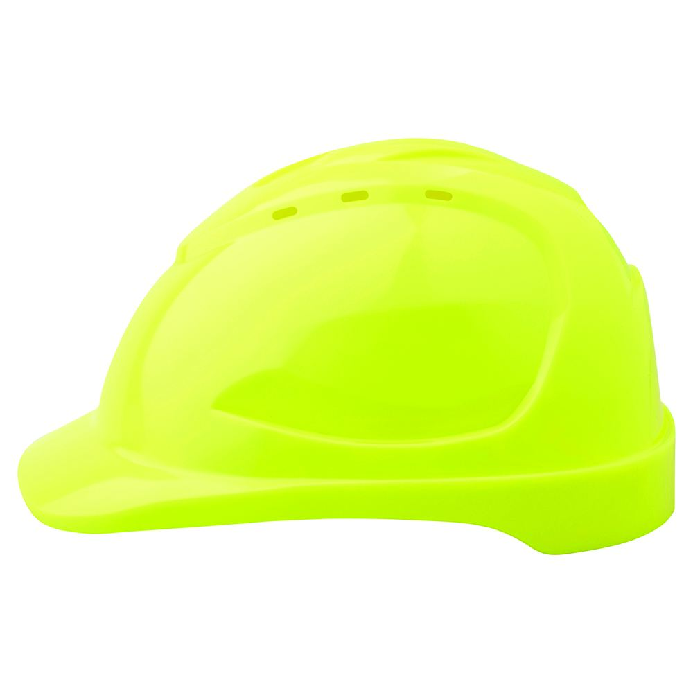 V9 Hard Hat Vented Pushlock Harness - Fluro Yellow