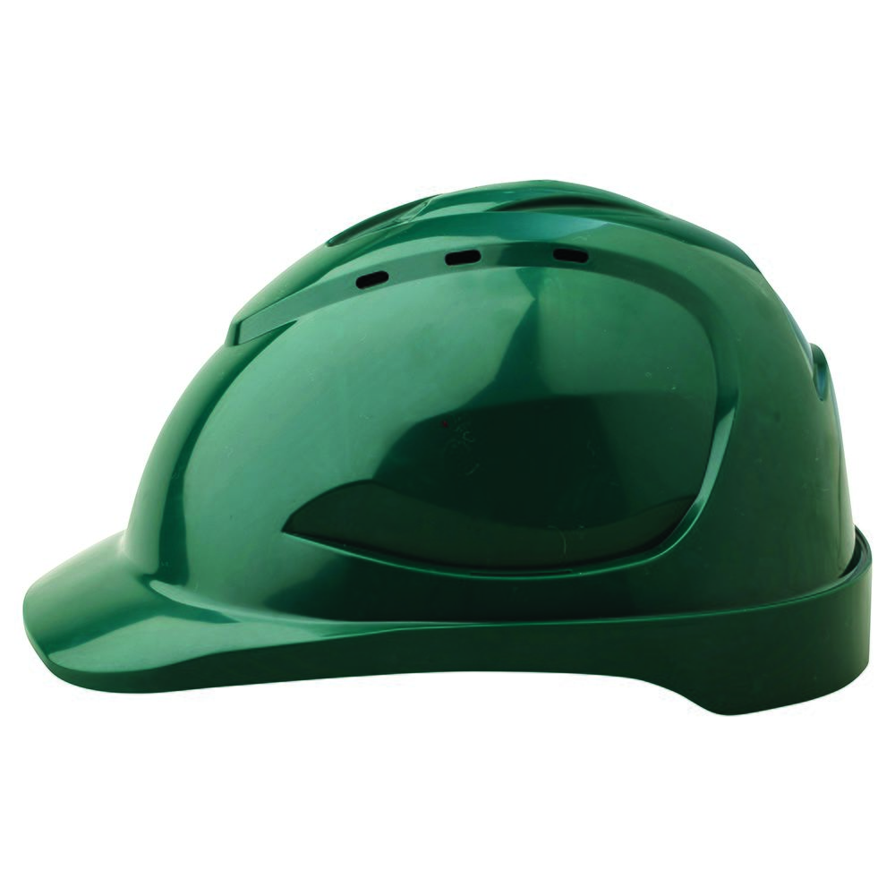 V9 Hard Hat Vented Pushlock Harness - Green