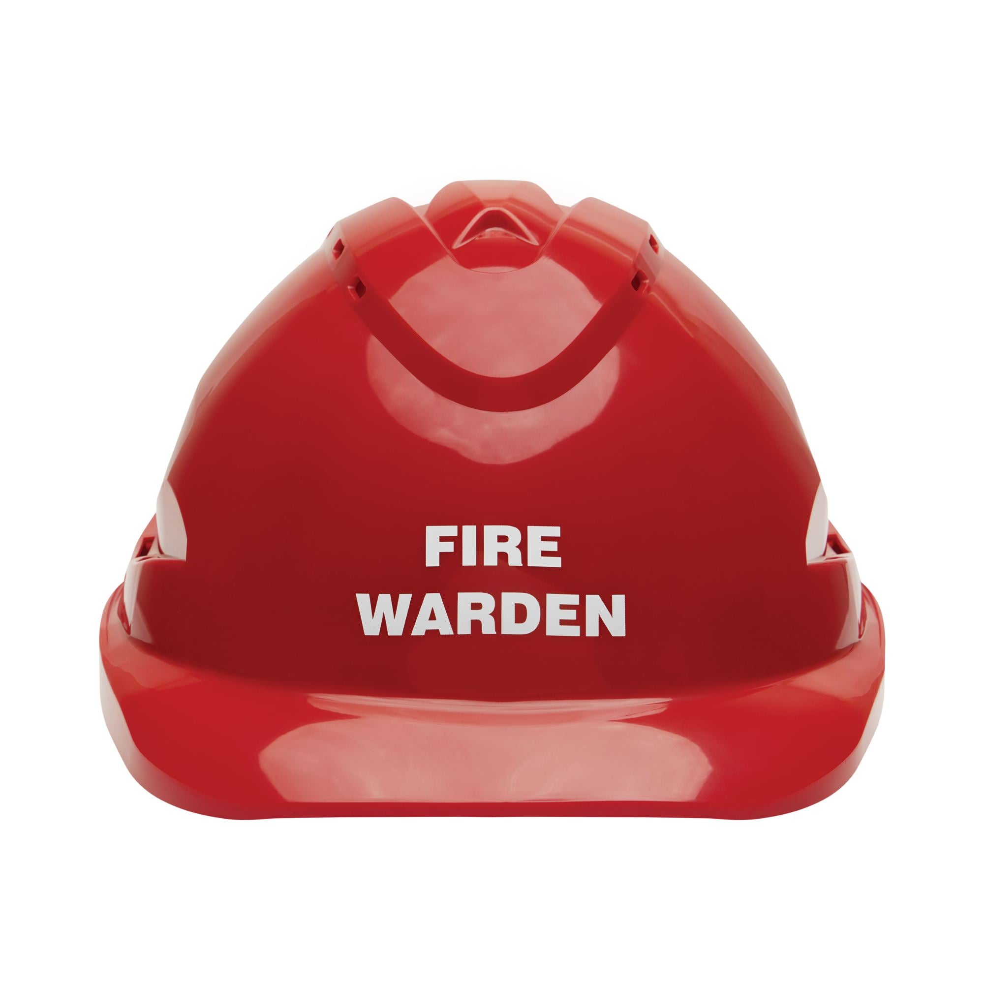 V9 Hard Hat complete with Fire Warden Logo - Red