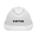 V9 Hard Hat complete with Visitor Logo - White