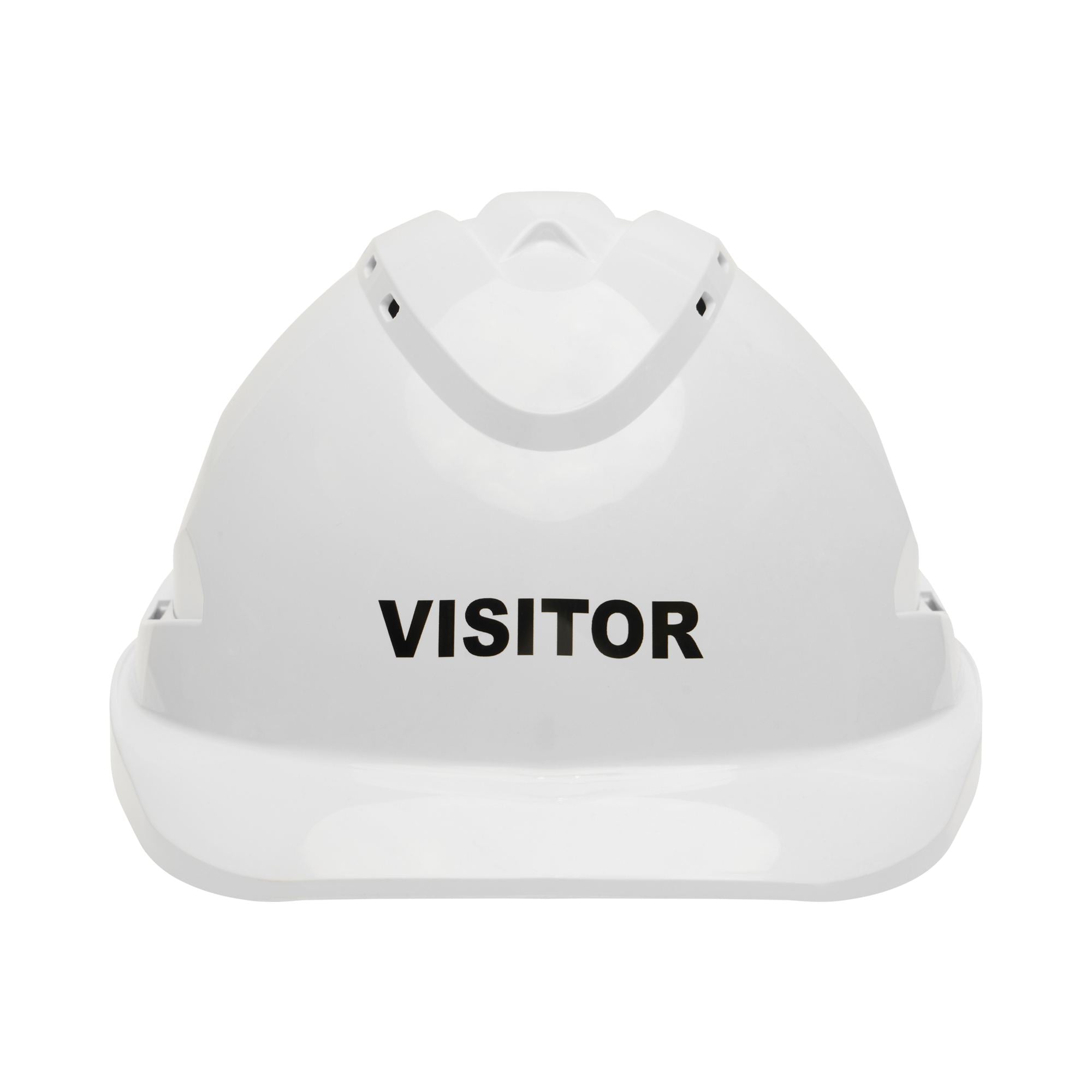 V9 Hard Hat complete with Visitor Logo - White