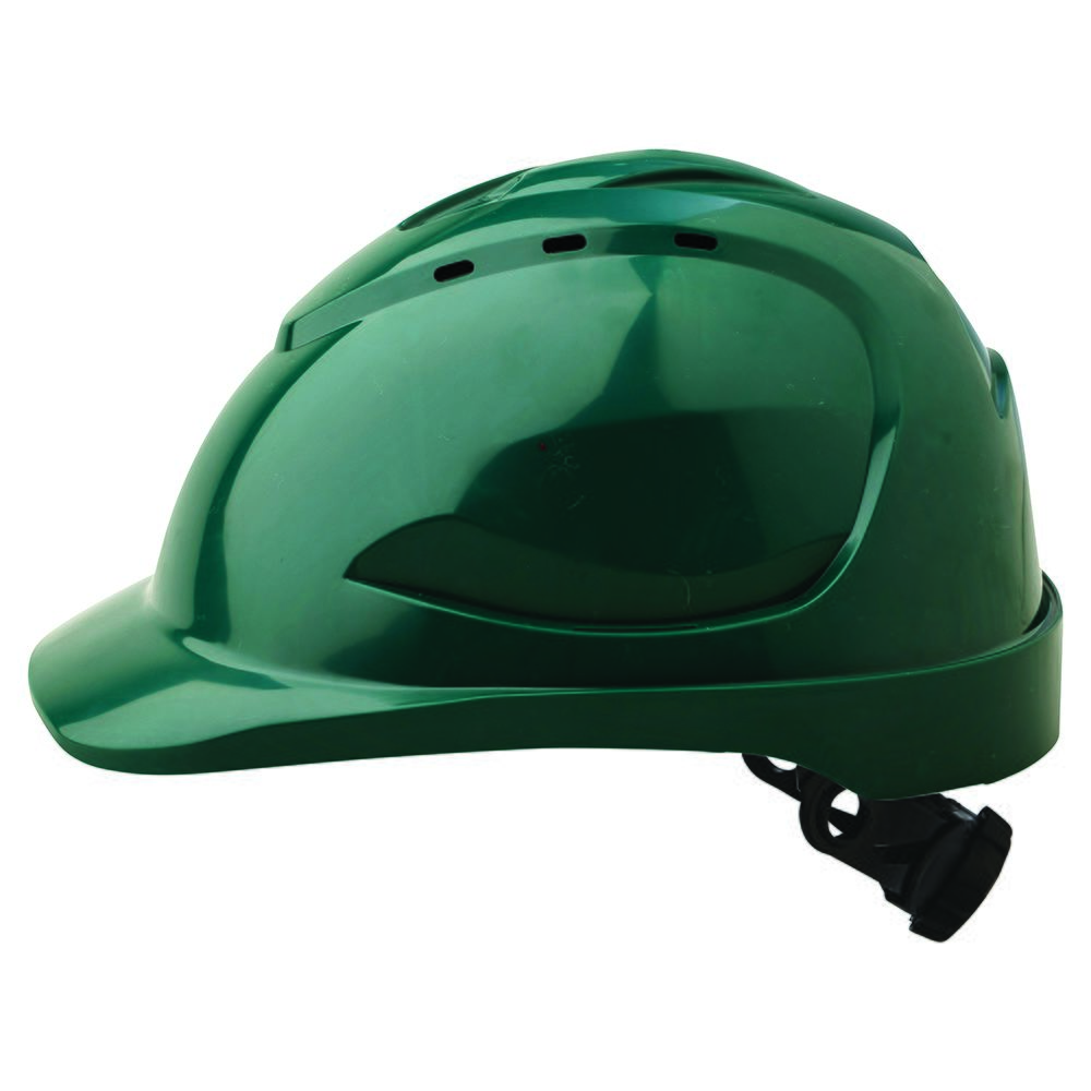 V9 Hard Hat Vented Ratchet Harness - Green
