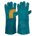 Pyromate South Paw Left Hand Pair -Green & Gold Kevlar Glove Green - Green + Gold - One Size