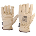 Riggamate Lined Glove - Pig Grain Leather Large - Beige - Large