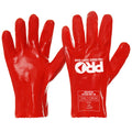 27cm Red PVC Gloves Large - Red - Large