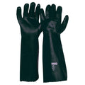 45cm Green Double Dipped PVC Gloves Large - Green - Large