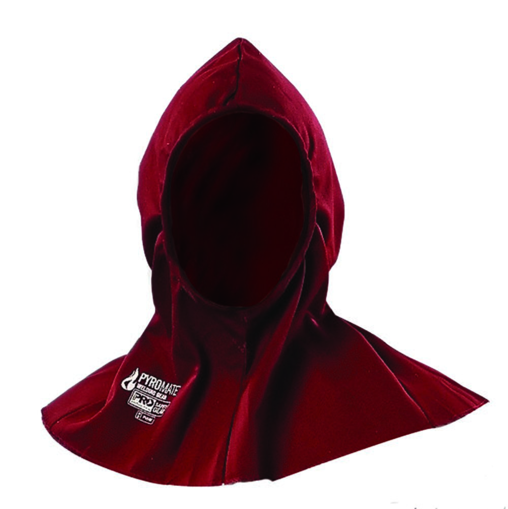 Pyromate Welders Hood Maroon - Maroon - One Size