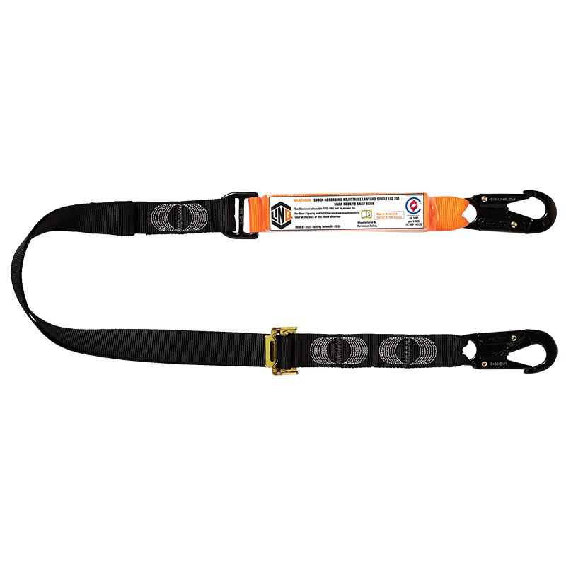LINQ Single Adjustable Lanyard 2m with 2 x Snap Hooks