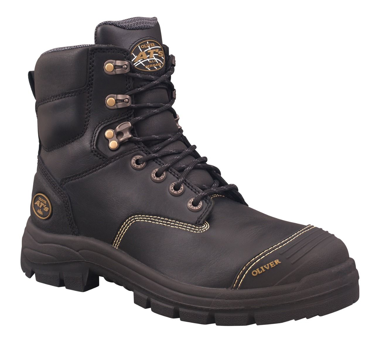 Oliver 150mm Black Zip Sided Boot AT55 - Black