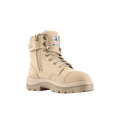 Steel Blue Argyle Zip Ladies Scuff Cap Safety Boot - Sand - Size 4