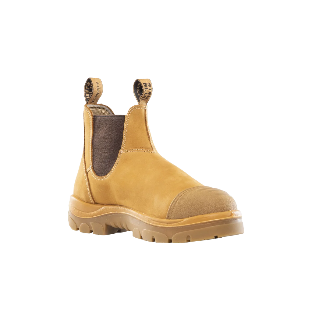 Steel Blue Hobart Scuff Cap Safety Boot - Wheat - Size 5