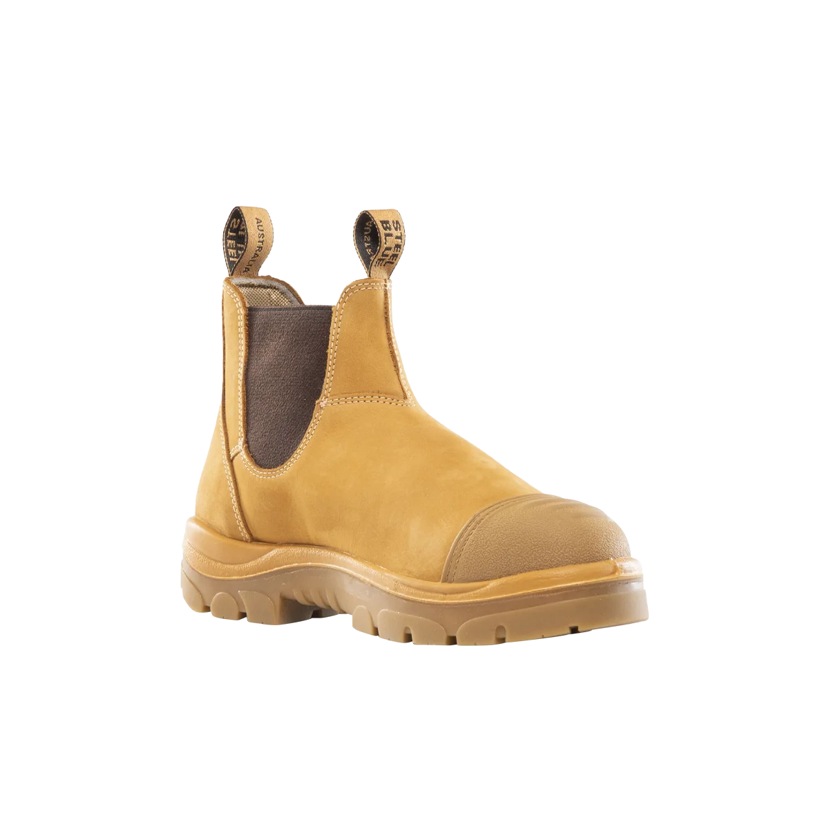 Steel Blue Hobart Scuff Cap Safety Boot - Wheat - Size 5