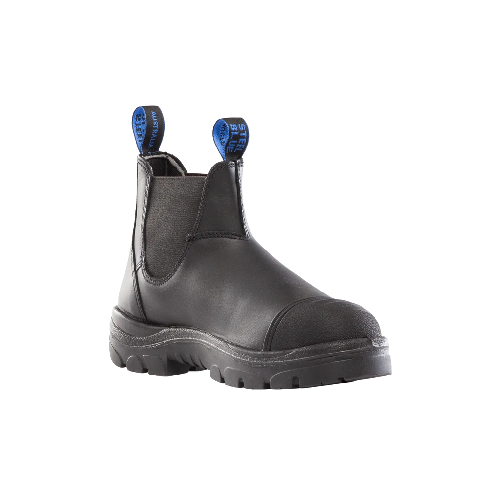 Steel Blue Hobart Scuff Cap Safety Boot - Black - Size 5