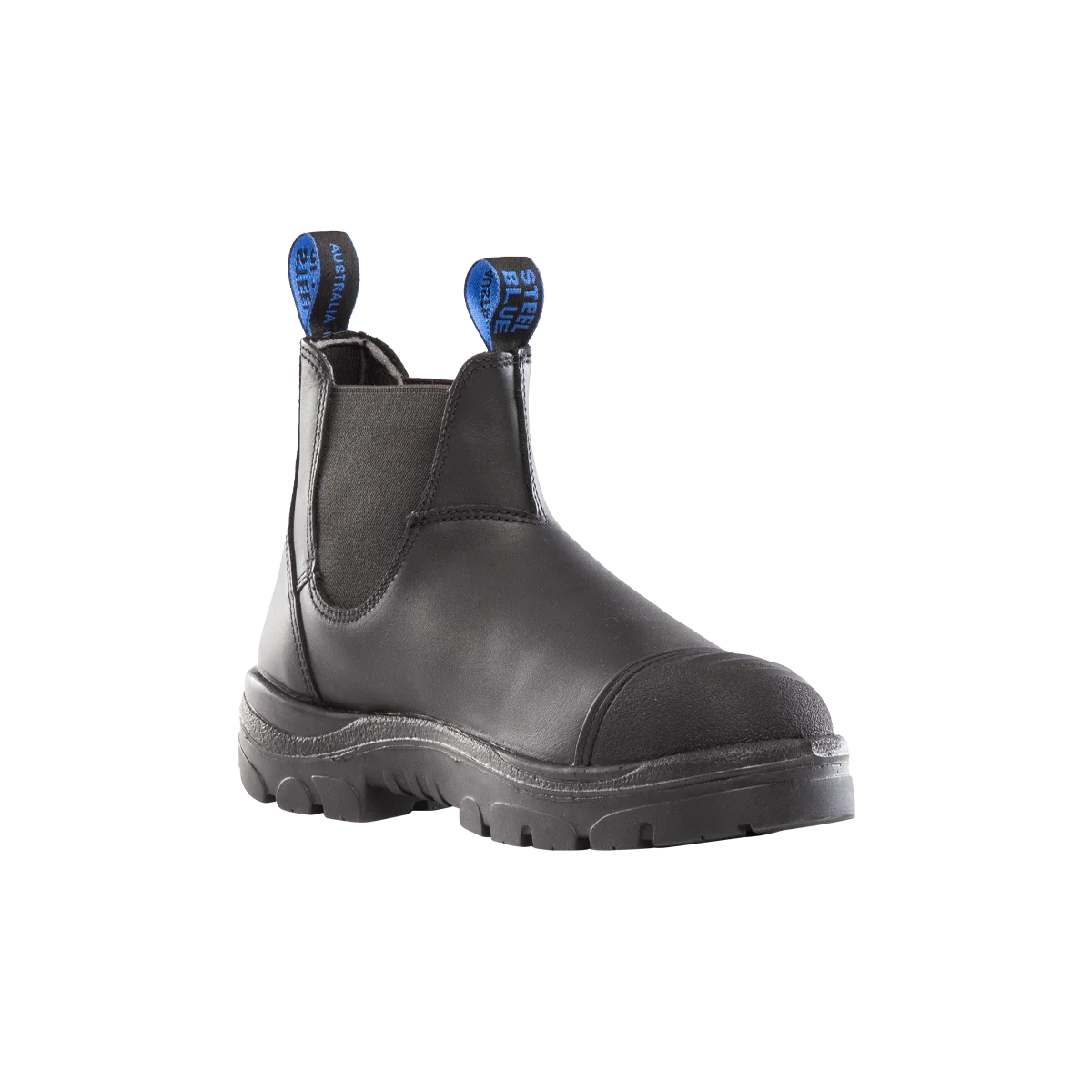 Steel Blue Hobart Scuff Cap Safety Boot - Black - Size 5